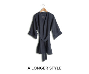 Lovely Linen Kimono lang LOVELY KIMONO dark grey
